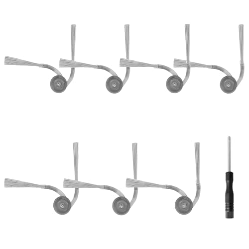 Seitenbürste für Roborock Saros 10R, Qrevo Curv, Qrevo Edge, Qrevo Curv S5X, Qrevo Edge S5A, Saros 10 Saugroboter, Saros 10R Ersatzteil, Qrevo Curv Zubehör, 7 Seitenbürsten von Frexusuent