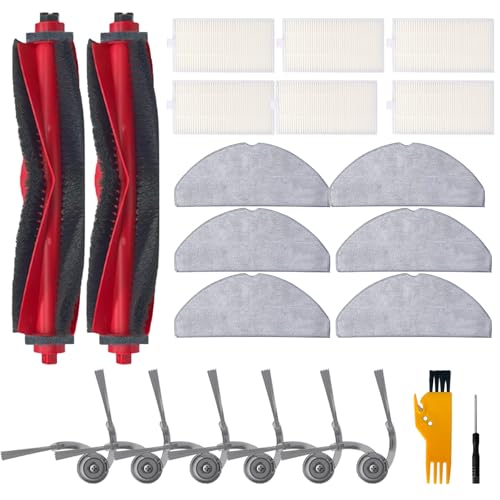 Zubehör für Roborock Q7 L5+, Q7 M5, Q7 L5, Q7 M5+ Saugroboter, 2 Hauptbürsten, 6 Filter, 6 Wischpads, 6 Seitenbürsten, Q7 M5 Ersatz, 22 Stück Zubehör für Roborock Q7 L5+, Q7 M5, Q7 L5, Q7 M5+ Saugroboter, 2 Hauptbürsten, 6 Filter, 6 Wischpads, 6 Seitenbürsten, Q7 M5 Ersatz, 22 Stück von Frexusuent