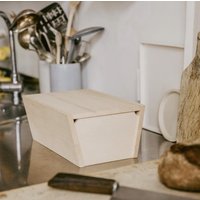 Neu Rechteckiger Brotkasten - Esche 33 X 21 cm Brottopf Nachhaltig Und Sozial von FreyStilBayern