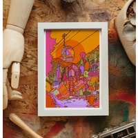 Espe Kunstdruck | Colorado Kunst Espen Zeichnung Heller Reisedruck Aspen Reise Geschenk Poster Ski Print von FreyaNiamhDesignShop