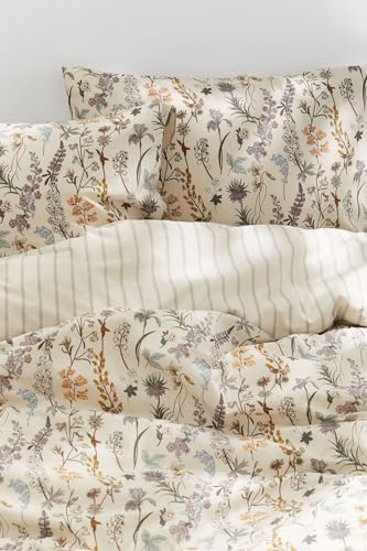 Freyamy Blumen Bettwäsche 200x220 3tlg, Aesthetic Botanisches, Wende Bettwäsche-Set aus Gewaschener Mikrofaser, Bunt Floral Design, 1 Bettbezug mit Reißverschluss und 2 Kissenbezüge 80x80cm Freyamy Blumen Bettwäsche 200x220 3tlg, Aesthetic Botanisches, Wende Bettwäsche-Set aus Gewaschener Mikrofaser, Bunt Floral Design, 1 Bettbezug mit Reißverschluss und 2 Kissenbezüge 80x80cm von Freyamy