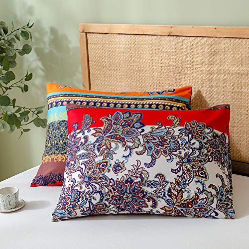 Freyamy Bohemian Kissenbezug 40x80cm 2er Set Boho Indischen Mandala Böhmisch Kopfkissenbezug Gebürstet Microfaser Kissenhülle Bunt Vintage Exotische Böhmen Kissenbezug mit Reißverschluss Freyamy Bohemian Kissenbezug 40x80cm 2er Set Boho Indischen Mandala Böhmisch Kopfkissenbezug Gebürstet Microfaser Kissenhülle Bunt Vintage Exotische Böhmen Kissenbezug mit Reißverschluss von Freyamy