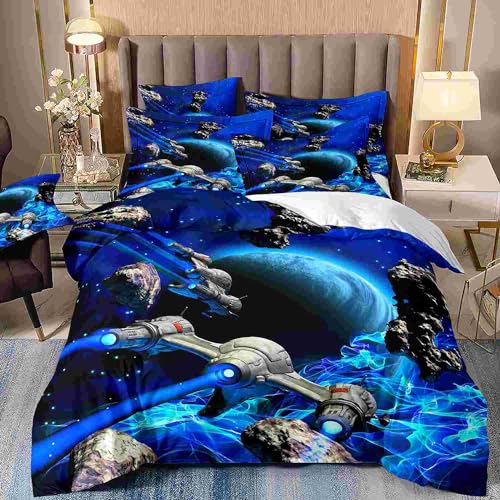Freyamy Rakete Bettwäsche 135x200cm 2teilig Blau Bunt Weltraum Rocket Jungen Kinderbettwäsche Weltall Jugendliche Kinder Bettwäsche Microfaser Bettbezug mit Reißverschluss und Kissenbezug 80x80cm Freyamy Rakete Bettwäsche 135x200cm 2teilig Blau Bunt Weltraum Rocket Jungen Kinderbettwäsche Weltall Jugendliche Kinder Bettwäsche Microfaser Bettbezug mit Reißverschluss und Kissenbezug 80x80cm von Freyamy