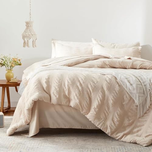 Freyamy Seersucker Bettwäsche 200x200cm 3teilig Beige Geprägt Streifen Strukturiert Bettwaren-Sets Uni Gebürstet Microfaser Weiche Bettbezug mit Reißverschluss und 2 Kissenbezug 80x80cm Freyamy Seersucker Bettwäsche 200x200cm 3teilig Beige Geprägt Streifen Strukturiert Bettwaren-Sets Uni Gebürstet Microfaser Weiche Bettbezug mit Reißverschluss und 2 Kissenbezug 80x80cm von Freyamy