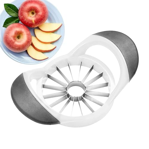 Apfelschneider Edelstahl - Apfelteiler Zum Zerschneiden | Obstentkerner und -schneider | Multifunktionaler Obstkeiler | 16 Scheiben Obstschneider | Obstentkerner Aus Edelstahl | Obstteiler Für Un von Frfik