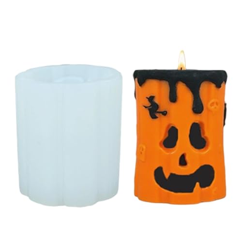 FRFIK Halloween Kürbiskerzenform | 3,78 Zoll Silikonform können wiederholt verwendet werden | Silikon -Säule Kerze handgefertigte Kinder Craft School Kunsthandwerk Studio FRFIK Halloween Kürbiskerzenform | 3,78 Zoll Silikonform können wiederholt verwendet werden | Silikon -Säule Kerze handgefertigte Kinder Craft School Kunsthandwerk Studio von Frfik
