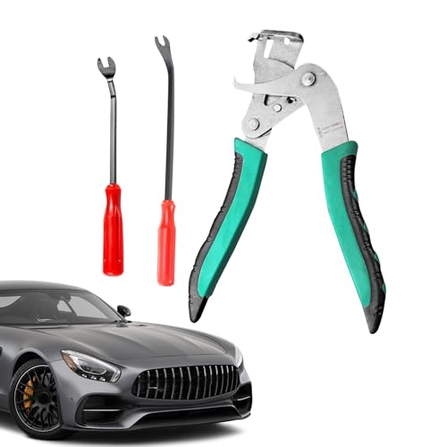 Frfik Auto Klemmenzange Demontagewerkzeuge | Zange Zur Entfernung Von Karosserieclips Im Automobilbereich | Mit 15cm Und 20cm Abreißheber Kfz-Reparatur Zubehör Für Werkstatt Anfänger Profis von Frfik