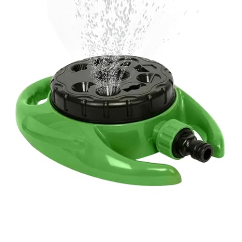 Frfik Beregnungssprinkler Für Garten | Drehbarer Mit 360 Grad Bewässerung - Oszillierend Verstellbares Bewässerungssystem Mit 9 Sprühvarianten Für Rasen Garten Beete Terrasse von Frfik