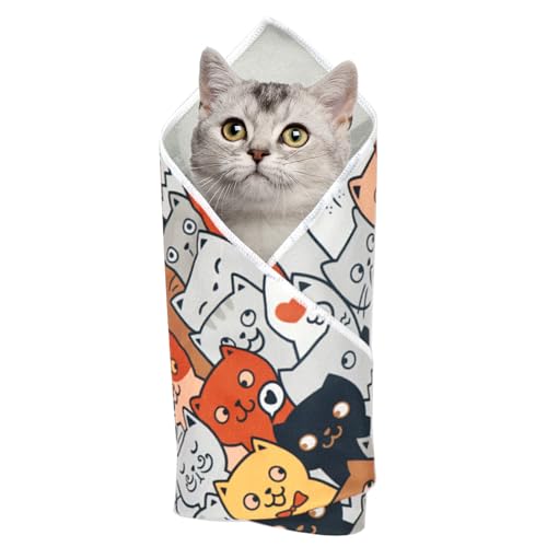 Frfik Katzenpflege -Wickel - Selbstklebende Katzenwickel für Nagelabschnitte | Anti-Kratzer-Kontrolle Multifunktionales Anti-Eskape-Waschen der Pflege in Innenklammern Nägel sauberer Frfik Katzenpflege -Wickel - Selbstklebende Katzenwickel für Nagelabschnitte | Anti-Kratzer-Kontrolle Multifunktionales Anti-Eskape-Waschen der Pflege in Innenklammern Nägel sauberer von Frfik