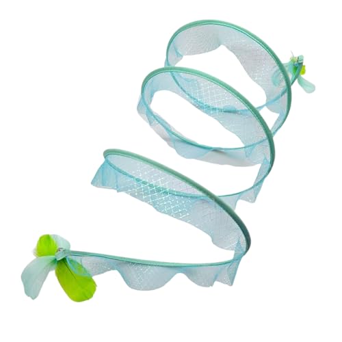 Frfik Katzentunnel,S-förmige Indoor Haustier Röhre - Interaktiver Tragbarer Übungstunnel Mit Feder Und Glöckchen Für Mehrkatzenhaushalte Jagdtraining Reisen Bereicherung Frfik Katzentunnel,S-förmige Indoor Haustier Röhre - Interaktiver Tragbarer Übungstunnel Mit Feder Und Glöckchen Für Mehrkatzenhaushalte Jagdtraining Reisen Bereicherung von Frfik