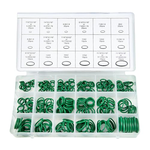 Frfik -Kit | 270 Gummi Teile AC Reparatursatz | Kfz Zubehör für Klimaanlage Luftkompressor Auto Wohnmobil Wechselrichter Vakuumsystem Geschäftsanwender Frfik -Kit | 270 Gummi Teile AC Reparatursatz | Kfz Zubehör für Klimaanlage Luftkompressor Auto Wohnmobil Wechselrichter Vakuumsystem Geschäftsanwender von Frfik