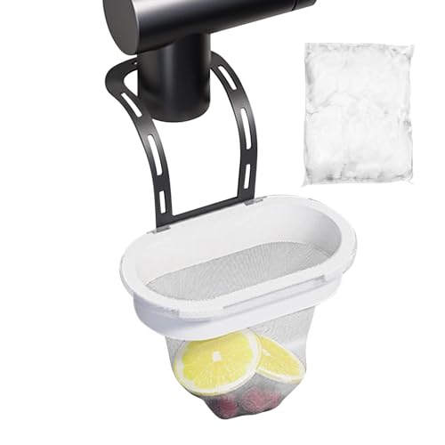 Frfik Küchenspüle Sieb | Netz zum Auffangen von Küchenabfällen für die Spüle | Verstopfungen Verhindert Filter Mit 50 Maschenbeuteln Für Haushalt Gastronomie Wohnung Mietobjekt Bäckerei von Frfik