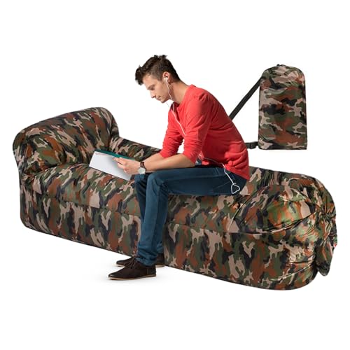 Frfik Luftsofa – Aufblasbare Liege Strandstuhl | Wasserdichter aufblasbarer Schlafsessel Camping Zubehör Wanderausrüstung für Musikfestivals Reisen Picknicks Frfik Luftsofa – Aufblasbare Liege Strandstuhl | Wasserdichter aufblasbarer Schlafsessel Camping Zubehör Wanderausrüstung für Musikfestivals Reisen Picknicks von Frfik