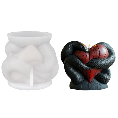 Frfik Silikon Kerzenformen | 3D Schlange Windende Form Silikon Form | Antihaft Bastelbedarf Für Figuren Und Gussprojekte Aus Ton Frfik Silikon Kerzenformen | 3D Schlange Windende Form Silikon Form | Antihaft Bastelbedarf Für Figuren Und Gussprojekte Aus Ton von Frfik
