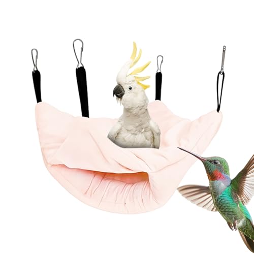 Frfik Warmes Vogelbett, doppellagige Käfig-Vogelhängematte | Sittichkäfig-Zubehör für drinnen und draußen, Spielen, Füttern, Schlafen, Zucht, Verstecken, Sitzen, Ruhen, Nistvoliere Frfik Warmes Vogelbett, doppellagige Käfig-Vogelhängematte | Sittichkäfig-Zubehör für drinnen und draußen, Spielen, Füttern, Schlafen, Zucht, Verstecken, Sitzen, Ruhen, Nistvoliere von Frfik