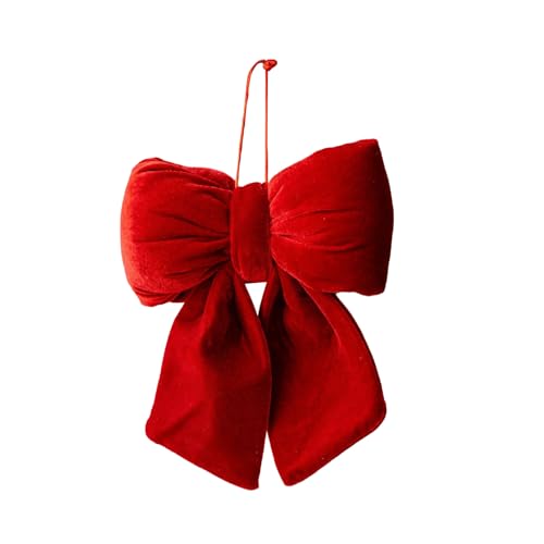 Frfik Weihnachts Schleifen,3D Weihnachtsgirlande Dekoornament | Rote Weihnachtschleifen | für Feiertage Winter Herbst Geburtstagsfeiern Zuhause Außenbereich Haustür von Frfik