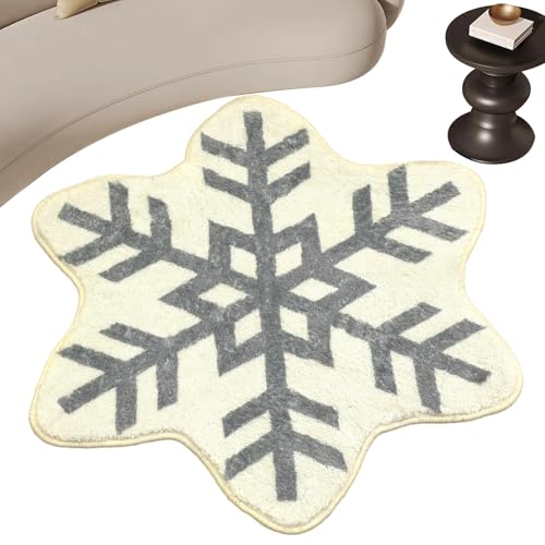 Frfik Weihnachts Teppich | Weiche Fußmatte 61x61 cm - Weicher Weihnachtsboden Teppich für Wohnzimmer Wohnheim Küche Badezimmer Esszimmer Eingangsbereich Couchtisch | Für Badezimmer Esszimmer von Frfik