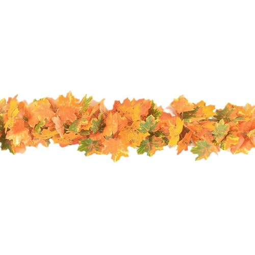 Halloween Ahorngirlande | 175 cm Herbstliche Ahornblätter Girlande Decor | Seide & PP Faltbare Wiederverwendbare Herbstdekoration | Saisonales Ornament Für Kamin Wand Fenster Bücherregal Party Halloween Ahorngirlande | 175 cm Herbstliche Ahornblätter Girlande Decor | Seide & PP Faltbare Wiederverwendbare Herbstdekoration | Saisonales Ornament Für Kamin Wand Fenster Bücherregal Party von Frfik