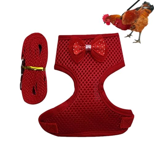 Mesh-Tuch Hühnergeschirr - Atmungsaktives Kleintier-Trainingsgeschirr | Verstellbare Hühnerleine aus Mesh, Brustgeschirr für Hühner, & Gänse, leicht & komfortabel für Outdoor-Spaziergänge Mesh-Tuch Hühnergeschirr - Atmungsaktives Kleintier-Trainingsgeschirr | Verstellbare Hühnerleine aus Mesh, Brustgeschirr für Hühner, & Gänse, leicht & komfortabel für Outdoor-Spaziergänge von Frfik