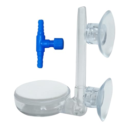 Nano -Blasenstein -Kit - Acrylaquariumluftsteine ​​Set - 2 Zoll Fischtank Bubbler - 60 g verstellbares Steuerventil Airs -Rohr - Verwendung für Live -Transport im Freien Teich von Frfik