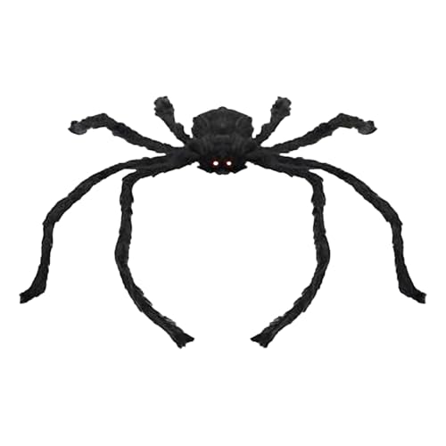 Riesige Spinne Halloween Deko Outdoor | Gruselige Schwarze XXL Spinne Mit Biegsamen Beinen | Fake Spinnendeko Für Garten, Wand, Hof, Spukhaus & Halloween Party Deko Innen & Außen Riesige Spinne Halloween Deko Outdoor | Gruselige Schwarze XXL Spinne Mit Biegsamen Beinen | Fake Spinnendeko Für Garten, Wand, Hof, Spukhaus & Halloween Party Deko Innen & Außen von Frfik