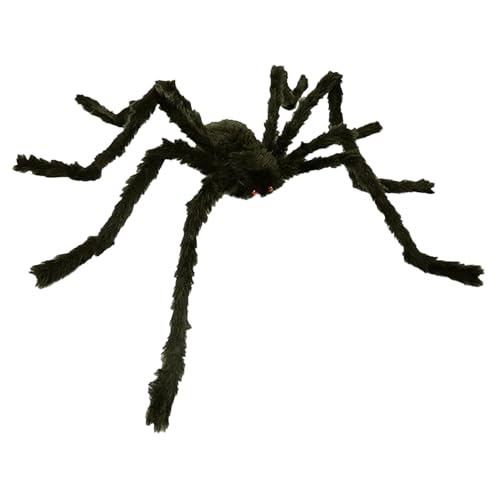 Riesige Spinne Halloween Deko Outdoor | Gruselige Schwarze XXL Spinne Mit Biegsamen Beinen | Fake Spinnendeko Für Garten, Wand, Hof, Spukhaus & Halloween Party Deko Innen & Außen Riesige Spinne Halloween Deko Outdoor | Gruselige Schwarze XXL Spinne Mit Biegsamen Beinen | Fake Spinnendeko Für Garten, Wand, Hof, Spukhaus & Halloween Party Deko Innen & Außen von Frfik