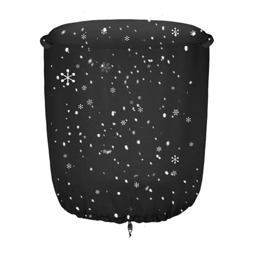 Runde Kohlensäure Cover | Wasserdichte Schneeschutz | 600d Oxford Weather Resistant Cover | 27 cm Outdoor Garten Terrasse Feuerstelle Abdeckung uv resistente Schwerpflegerblatt BBQ Grillheizung Aufbew Runde Kohlensäure Cover | Wasserdichte Schneeschutz | 600d Oxford Weather Resistant Cover | 27 cm Outdoor Garten Terrasse Feuerstelle Abdeckung uv resistente Schwerpflegerblatt BBQ Grillheizung Aufbew von Frfik