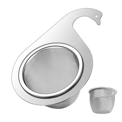 Swan Drainage Basket | Spülkorb Ecksieb in Schwanenform | Edelstahl Spülbecken Abfluss Baske | Veggie Dampfkorb Wasserdicht Spüle Lebensmittel Sieb Küchenspüle Abflusskorb für Gemüse von Frfik
