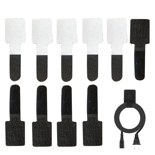 Wiederverwendbare Kabelbinde - Selbstklebende Kabelbinder | Kabel-Organizer-Gurte | Mehrzweck-Kabelmanagementgurte | Wiederverwendbarer Kabel-Organizer, Haushaltskabelbinder für Zuhause, Arbeit, Küche von Frfik