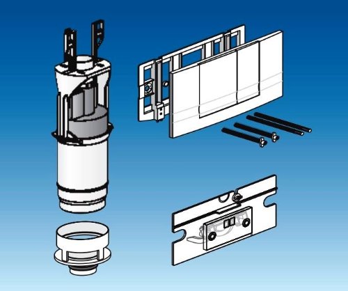 Friatec WC Modernisierungsset Friabloc F100 auf F102, 2 Mengen weiß von WEIPAI