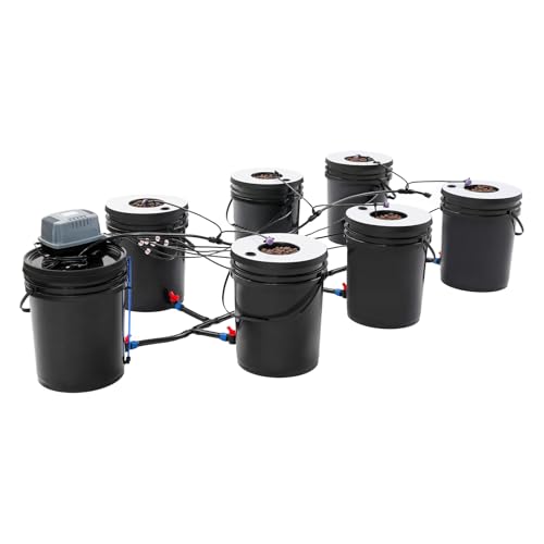 Fricienc Hydroponics Grow System with Top Drip Kit Multi-Fass-Hydrokultur-Maschine 4-Gallonen-Tiefwasserkultur mit Luftpumpe Tropf-Hydrokultur-Systeme Fricienc Hydroponics Grow System with Top Drip Kit Multi-Fass-Hydrokultur-Maschine 4-Gallonen-Tiefwasserkultur mit Luftpumpe Tropf-Hydrokultur-Systeme von Fricienc