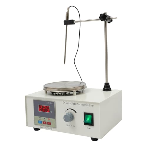 Magnetrührer 250W digitale LCD Heizplatte2000ml 0-2000rpm Laborrührer Magnetrührplatte Rührstab und Stützständer von Fricienc