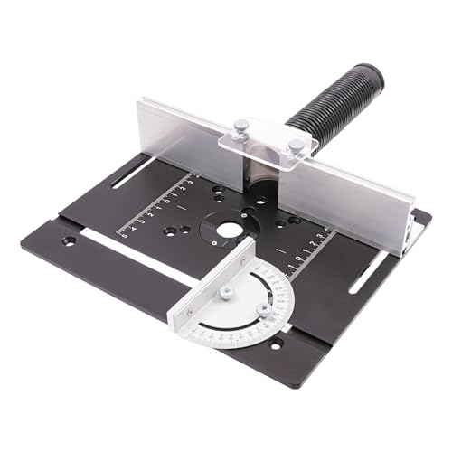Router Table Insert Plate Aluminiumlegierung Holz Fräsen Flip Board Frästisch Oberfräsen Tisch Oberfräsentisch Frästisch-Einlegeplatten Holzbearbeitung Graviermaschine Plate von Fricienc