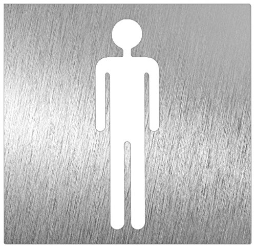 Fricosmos Hinweisschild INOX, Silber, 120 x 120 x 1.5 mm von Fricosmos