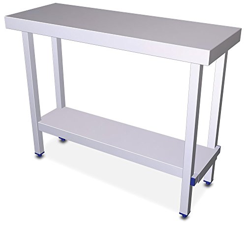 fricosmos 075804 Professionelle Inox Tisch mit Faches, 1100 x 400 x 63/860 mm von Fricosmos