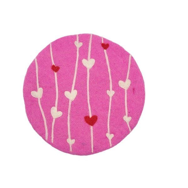 Frida Feeling Filz Untersetzer Herzen von Frida Feeling