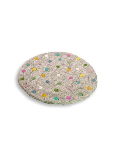 Frida Feeling Sitzkissen 'Spotty' aus Filz mit bunten Tupfen (Durchmesser ca. 35 cm) von Frida Feeling