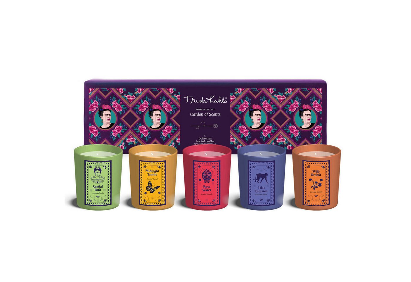 Frida Kahlo Duftkerze Geschenkset 5er Set von Frida Kahlo