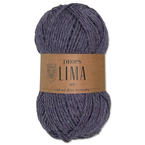 Frida's Wollhaus Drops 50 g Lima Mix Stricken Häkeln Filzen Schurwolle Alpaka 12 Farben (Mix 4434 | Lila) von Frida's Wollhaus