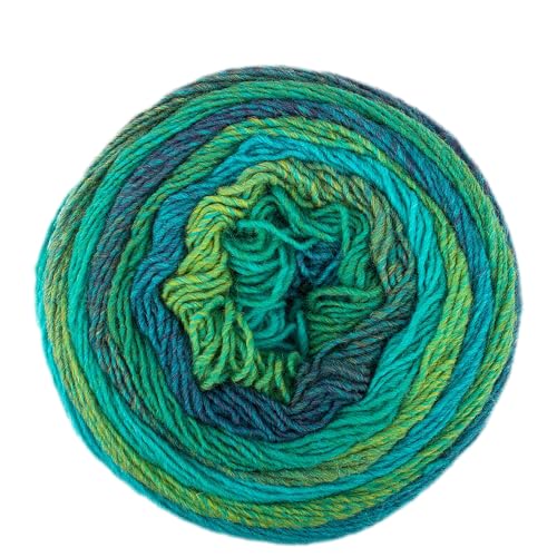 Frida's Wollhaus Pro Lana 150 g Diamant Stricken Häkeln Farbverlaufswolle Multicolorgarn Wolle 11 Farben (86 | Grün-türkis-blau) von Frida's Wollhaus