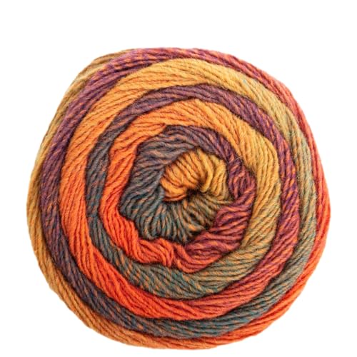 Frida's Wollhaus Pro Lana 150 g Diamant Stricken Häkeln Farbverlaufswolle Multicolorgarn Wolle 11 Farben (89 | Orange-lila) von Frida's Wollhaus