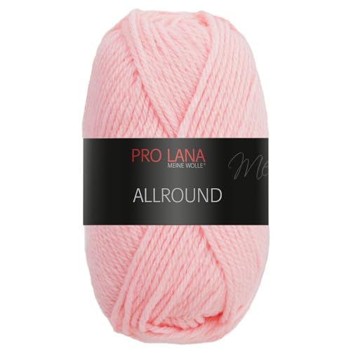 Frida's Wollhaus Pro Lana 50 g Allround Schurwolle Ganzjahresgarn Stricken Häkeln Wolle 13 Farben (37 | Rosa) von Frida's Wollhaus