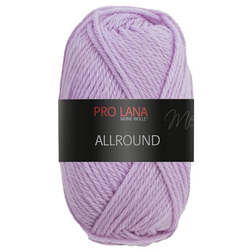 Frida's Wollhaus Pro Lana 50 g Allround Schurwolle Ganzjahresgarn Stricken Häkeln Wolle 13 Farben (41 | Flieder) von Frida's Wollhaus