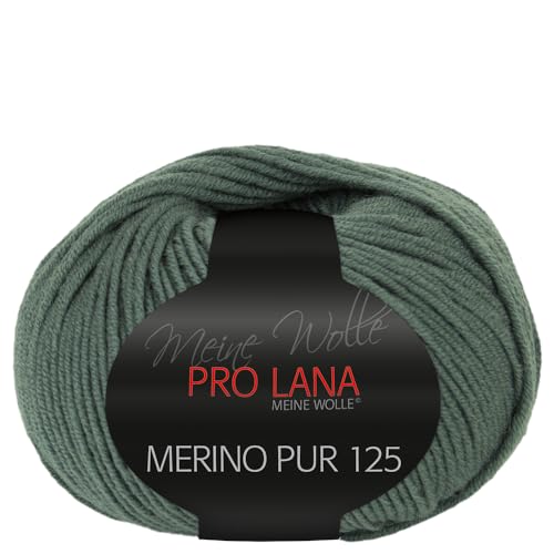 Frida's Wollhaus Pro Lana 50 g Merino Pur 125 Schurwolle kuschelweich atmungsaktiv Garn 47 Farben (66 | Salbei) von Frida's Wollhaus