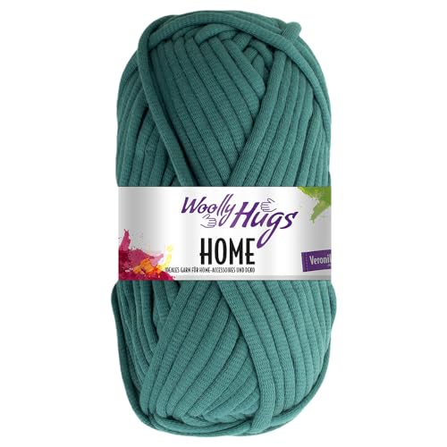 Frida's Wollhaus Woolly Hugs 100 g Home Textilgarn Baumwolle Korb Untersetzer Muschel 16 Farben (68 | Petrol) von Frida's Wollhaus