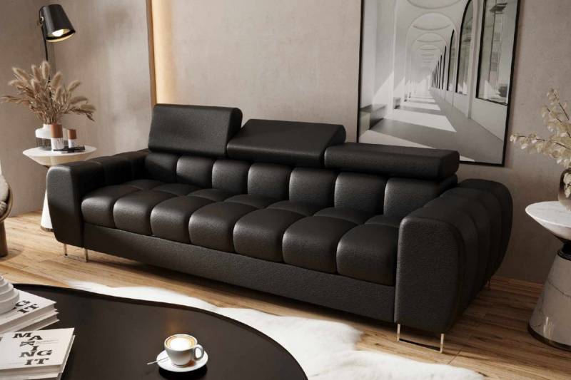Friderik-EU 3-Sitzer Sofa ASPEN III Ledersofa 265 cm mehrstufige Kopfstützenverstellung von Friderik-EU