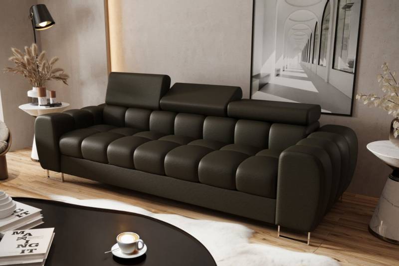 Friderik-EU 3-Sitzer Sofa ASPEN III Ledersofa 265 cm mehrstufige Kopfstützenverstellung von Friderik-EU