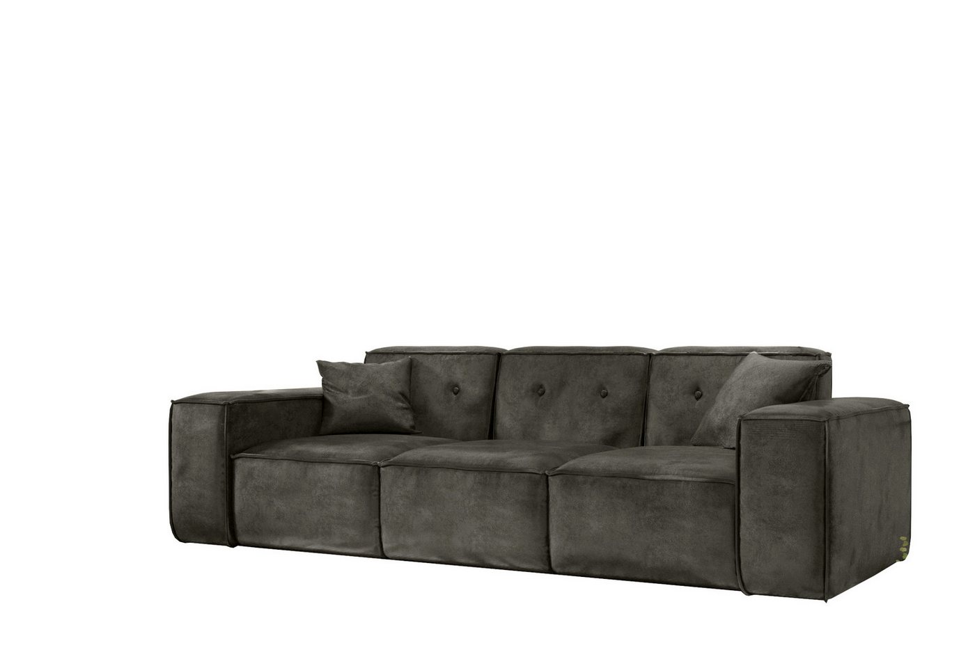 Friderik-EU 3-Sitzer Sofa LUGA 225 cm – Klassisches Sofa mit Knopfheftung, Stoff GOBI Friderik-EU 3-Sitzer Sofa LUGA 225 cm – Klassisches Sofa mit Knopfheftung, Stoff GOBI von Friderik-EU