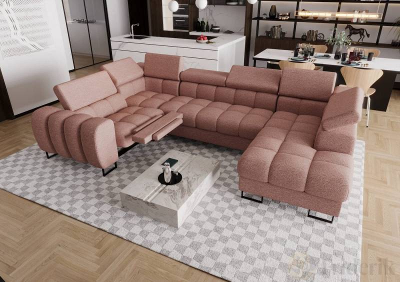 Friderik-EU Ecksofa ASPEN MAX II RELAX Schlaffunktion U-form 198x350x170 cm Bettkasten Friderik-EU Ecksofa ASPEN MAX II RELAX Schlaffunktion U-form 198x350x170 cm Bettkasten von Friderik-EU