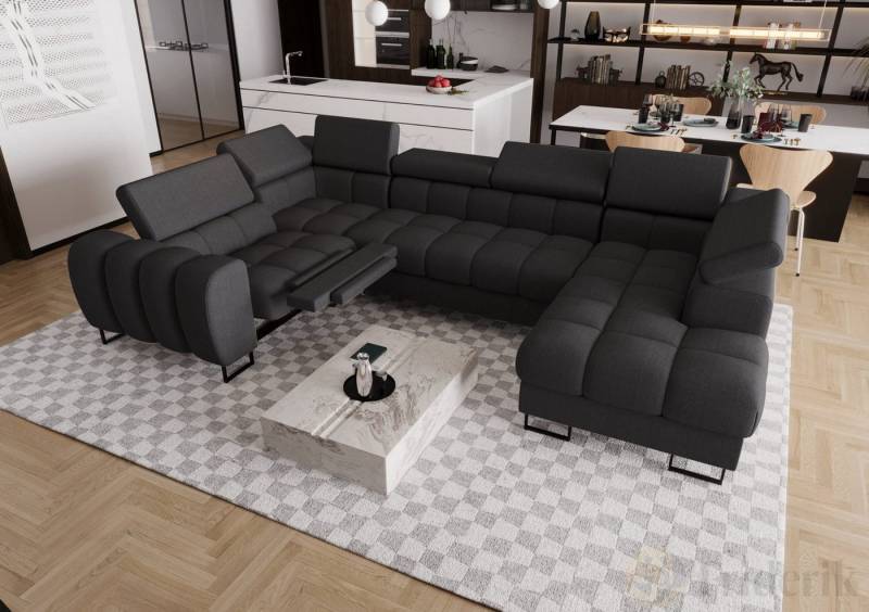 Friderik-EU Ecksofa ASPEN MAX II RELAX Schlaffunktion U-form 198x350x170 cm Bettkasten Friderik-EU Ecksofa ASPEN MAX II RELAX Schlaffunktion U-form 198x350x170 cm Bettkasten von Friderik-EU